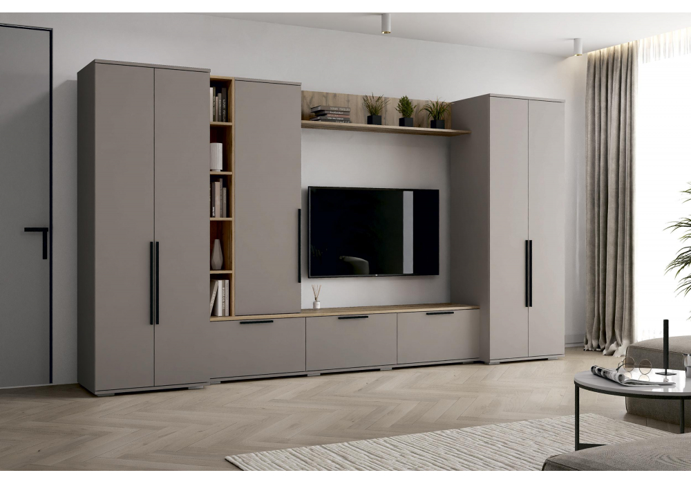 ТВ-тумба Филеста кашемир / дуб вотан