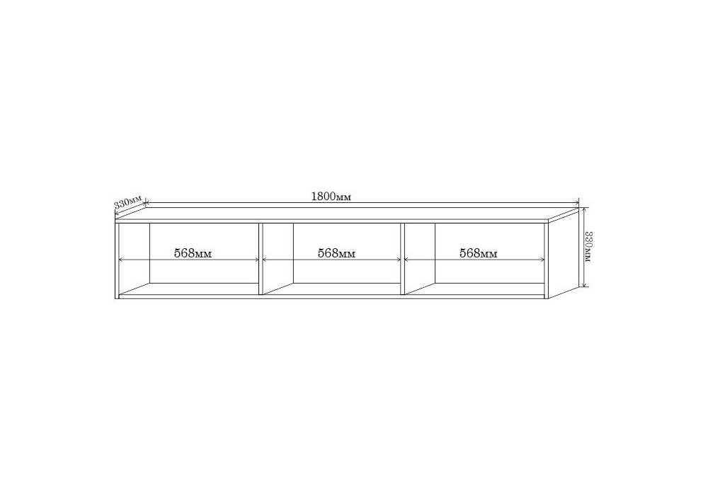 ТВ-тумба Гордиан 180 белый матовый / белый эгер