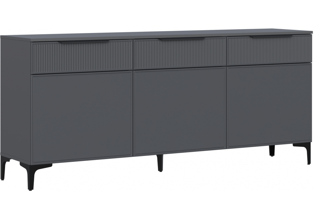 ТВ-тумба Иадама 3-ств. графит / графит софт