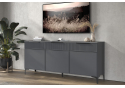 ТВ-тумба Иадама 3-ств. графит / графит софт