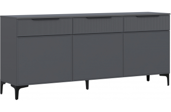 ТВ-тумба Иадама 3-ств. графит / графит софт