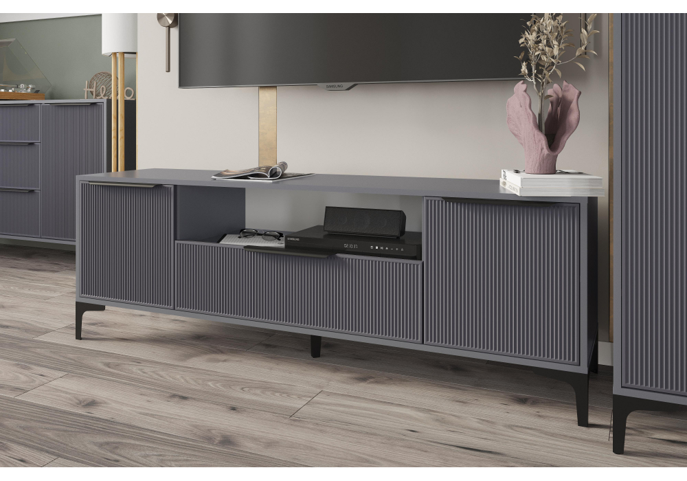 ТВ-тумба Иадама графит / графит софт