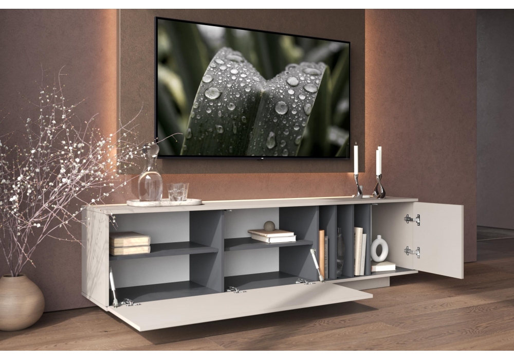 ТВ-тумба Ильсана кашемир / графит