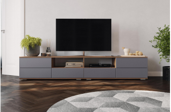 ТВ-тумба Маллоу дуб вотан / графит софт