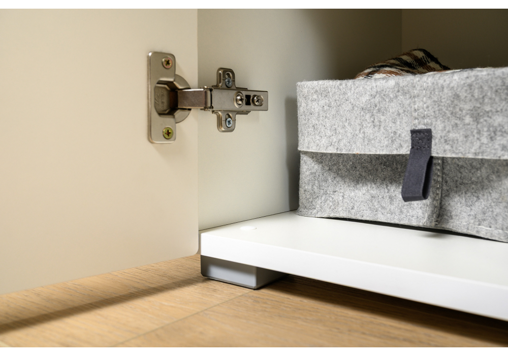 ТВ-тумба Опра белый шагрень / дуб золотой craft