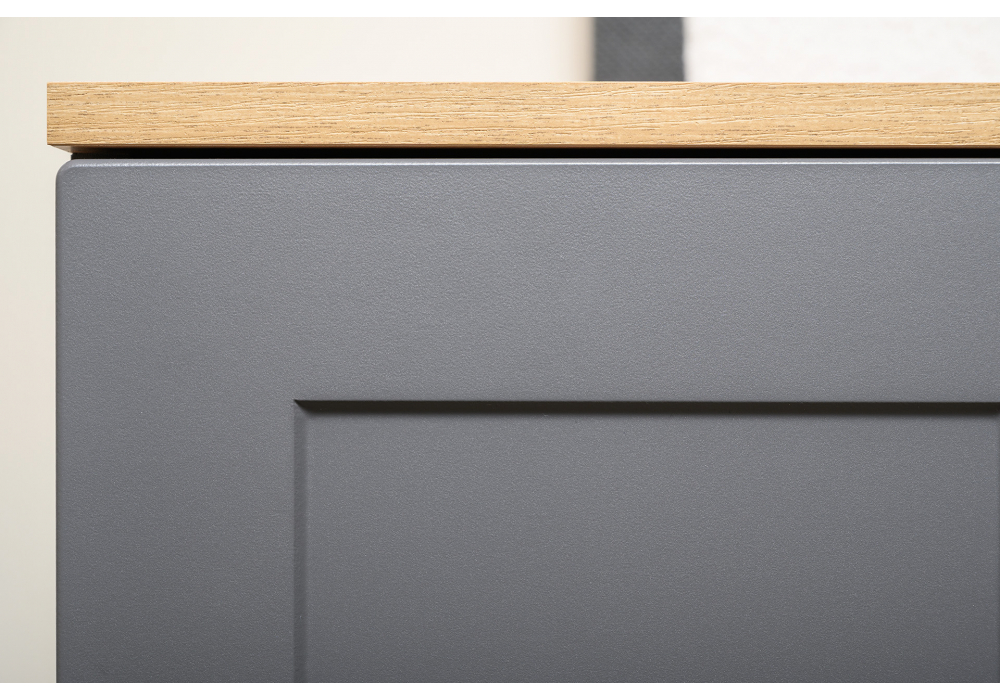 ТВ-тумба Опра серый графит / дуб золотой craft