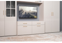 ТВ-тумба Таринис кашемир / моно керамика / белый шагрень