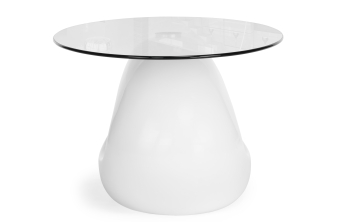 Комплект столиков Плумерия белый мрамор / черный